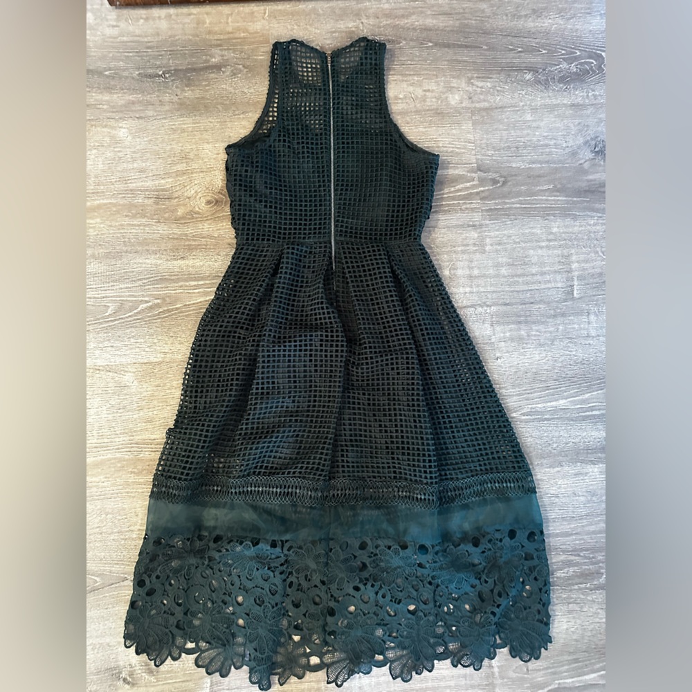 Just Me - Women’s Dress in Forest Green - Worn Once - Size Small - Picture 4 of 6